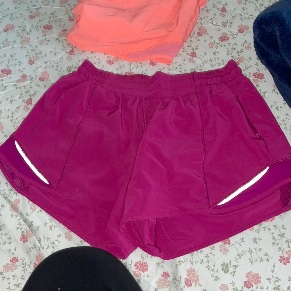 Purple hottty hot shorts 4 inch